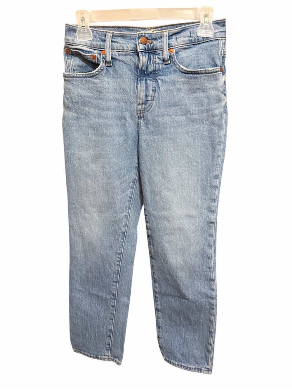 Madewell Women's Straight Leg Jeans in Light Blue Wash